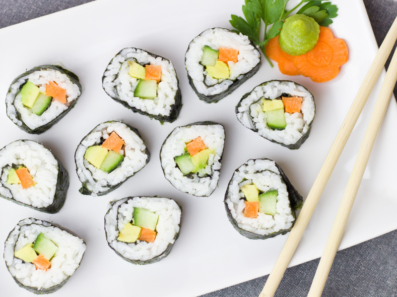 Cream Cheese Rice Sushi Wrap