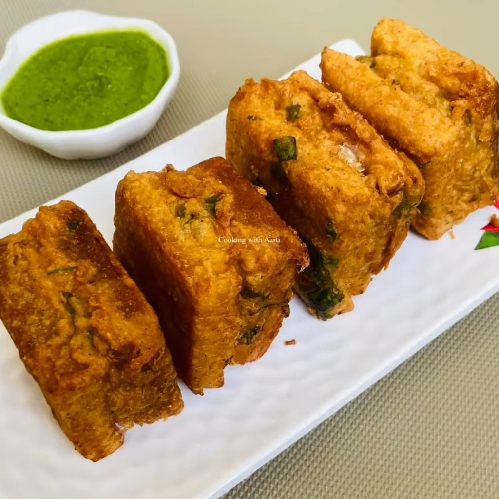 Mini cheese bread pakora