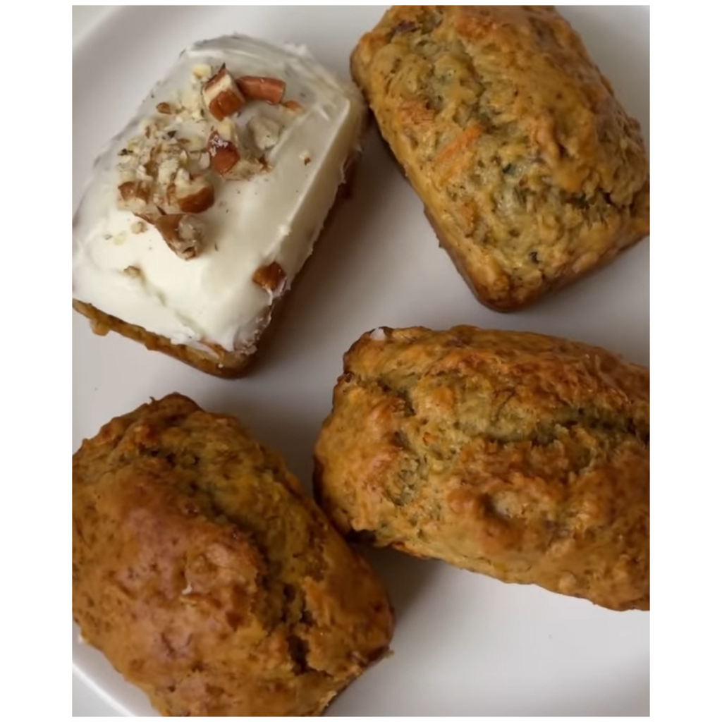 Mini Carrot and Banana loaves