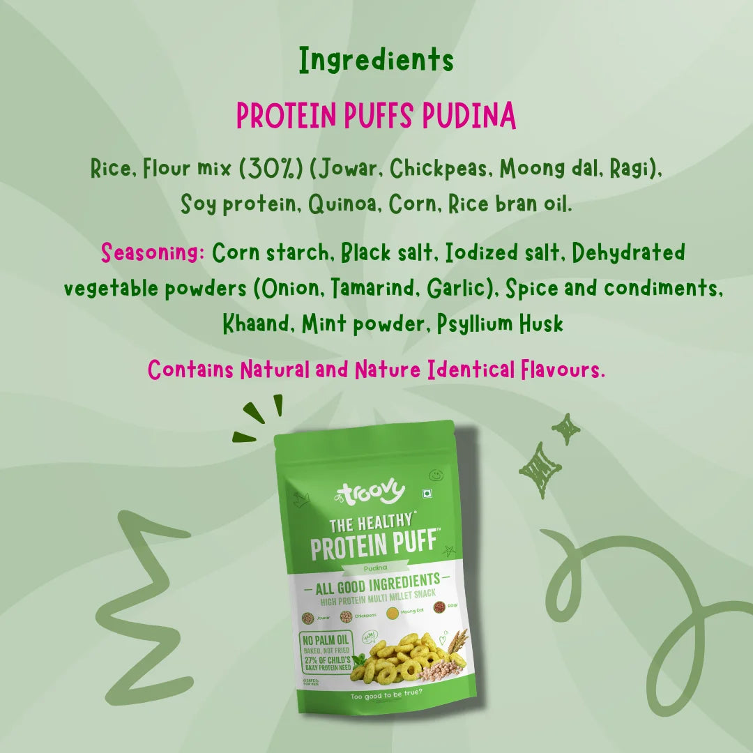 Troovy Protein Puffs - Pudina