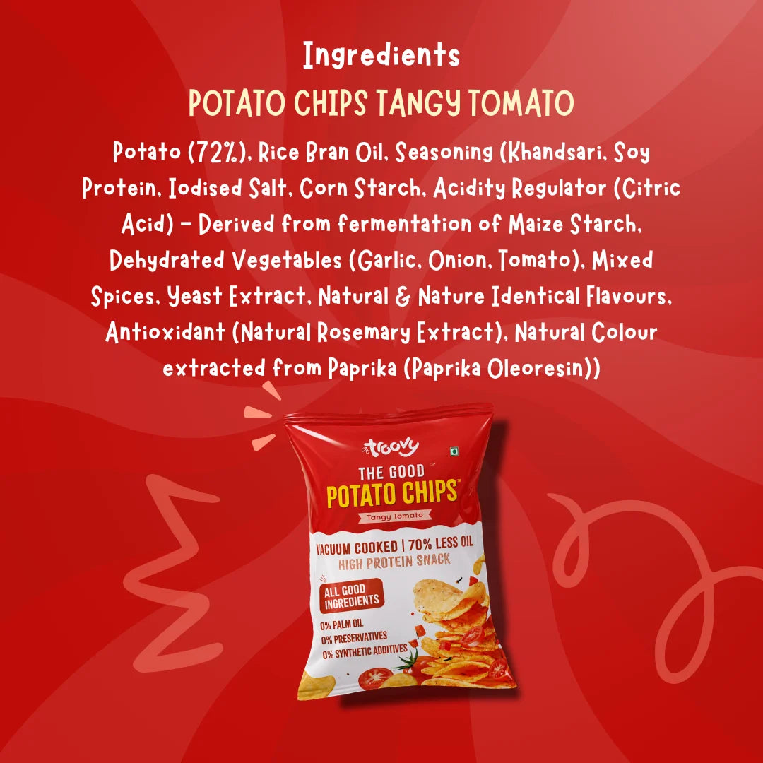 Troovy Potato Chips - Tangy Tomato