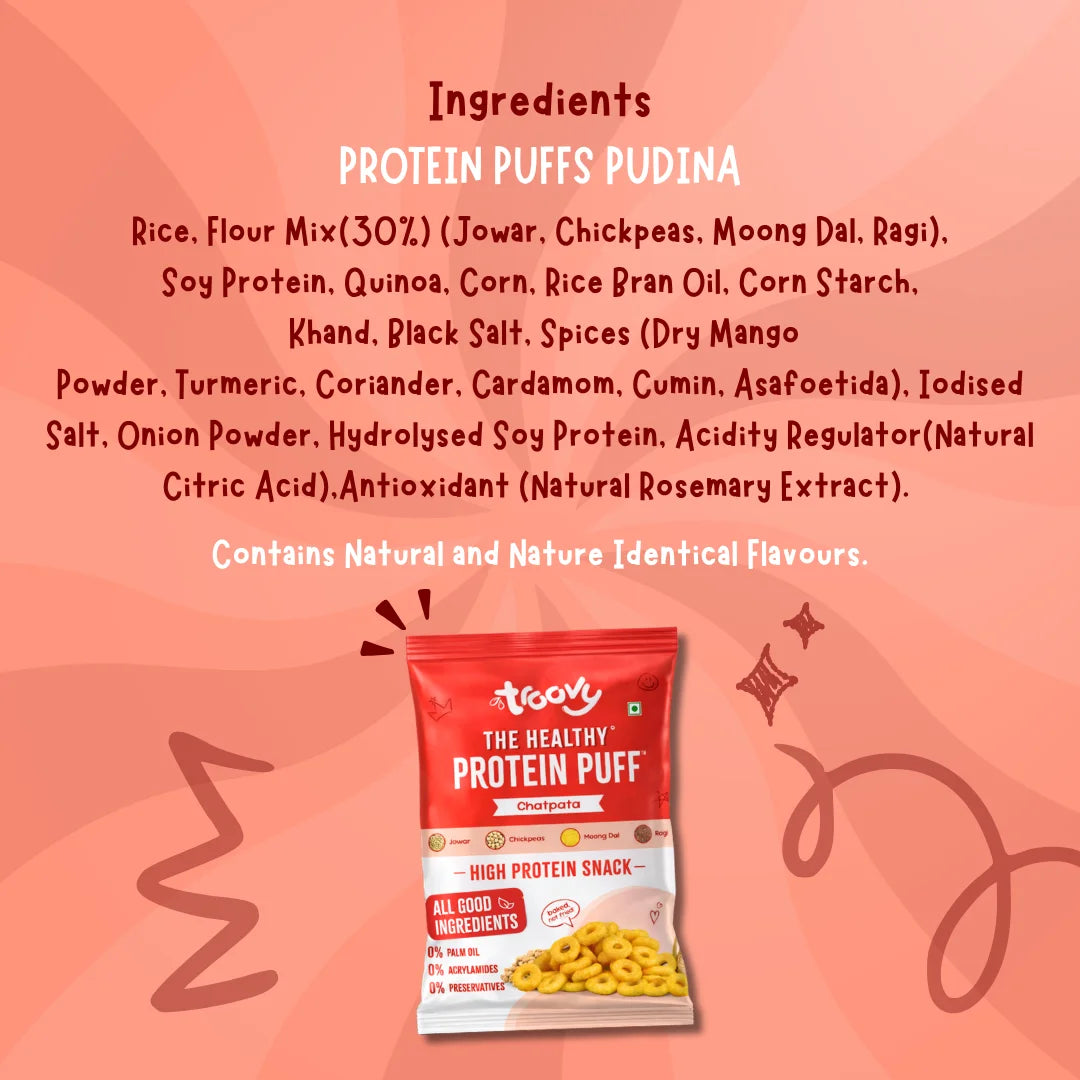 Troovy High Protein Puffs - Chatpata