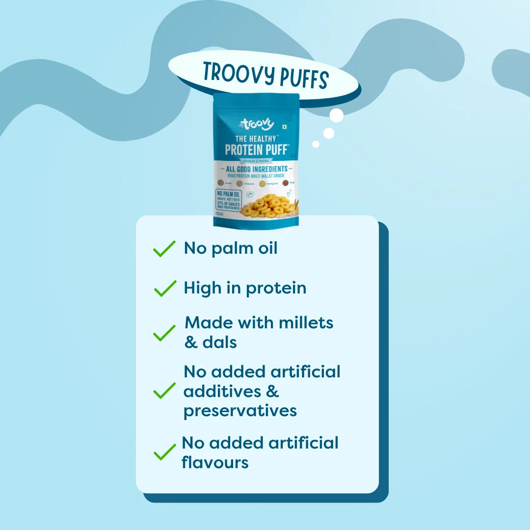 Troovy Protein Puffs- Cheese & Herbs