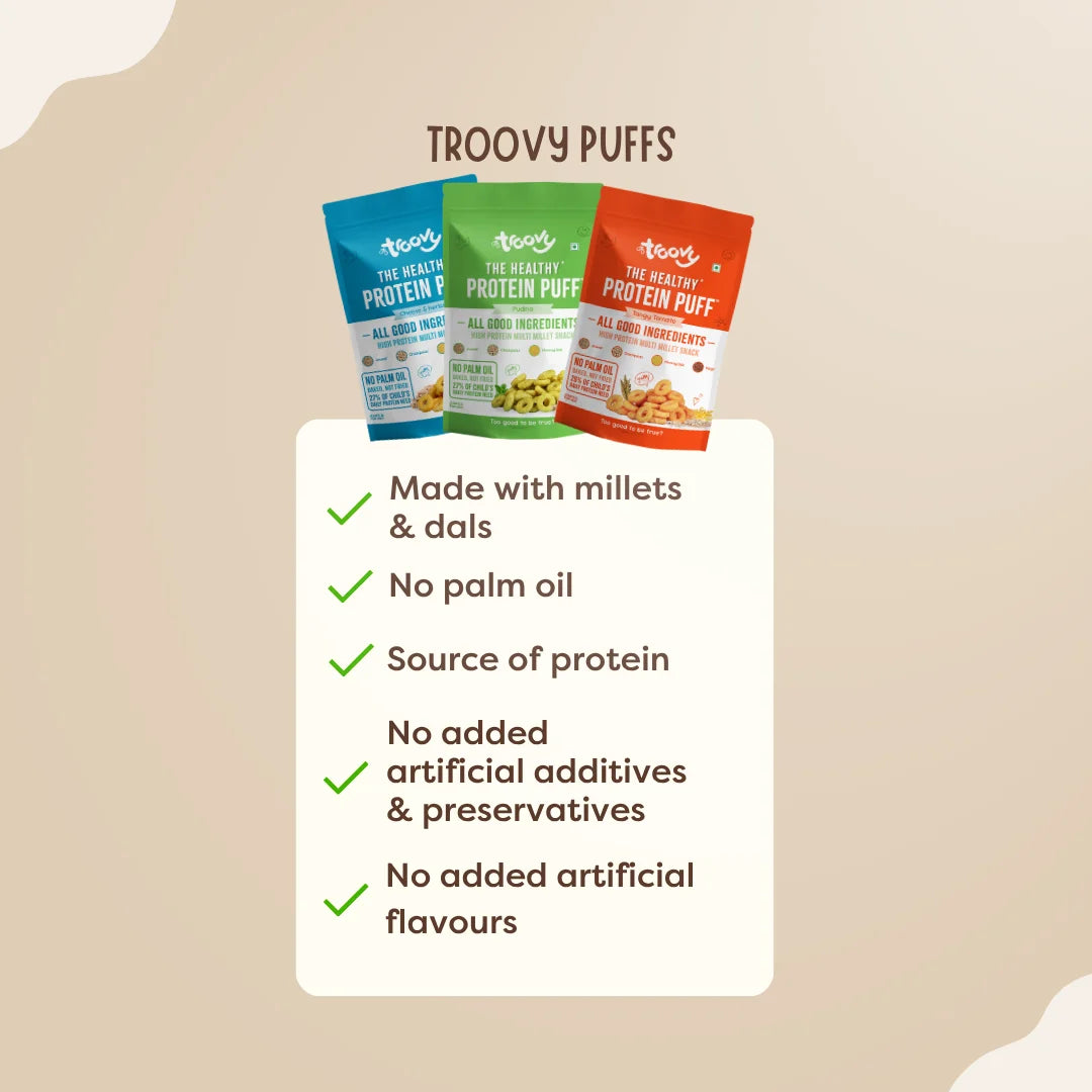 Troovy Protein Puffs- Mix Pack