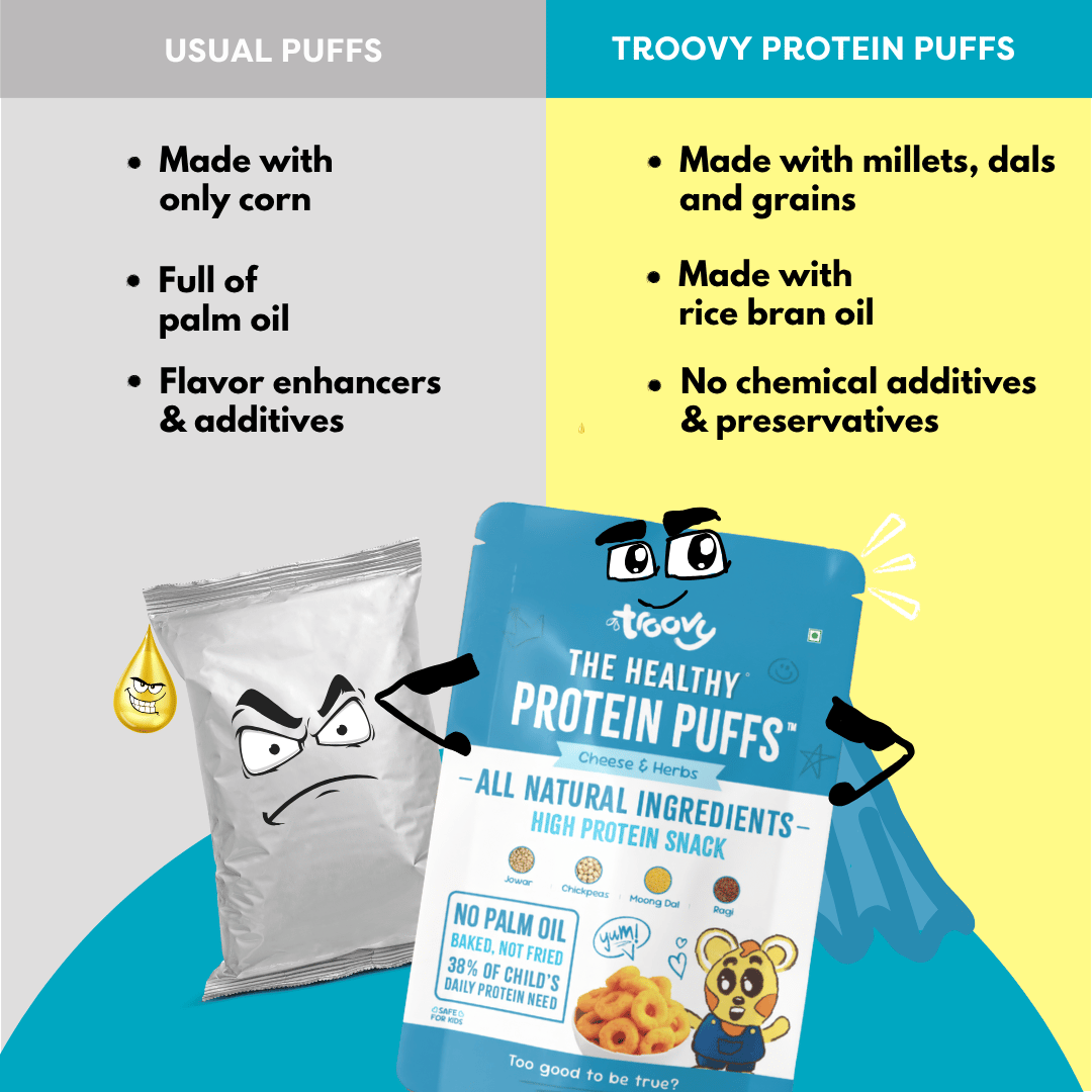 The Healthy High Protein Puffs- Cheese & herbs