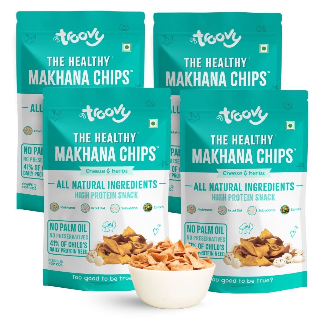The Healthy High-Protein Makhana Chips (Cheese & Herbs) (60gm)