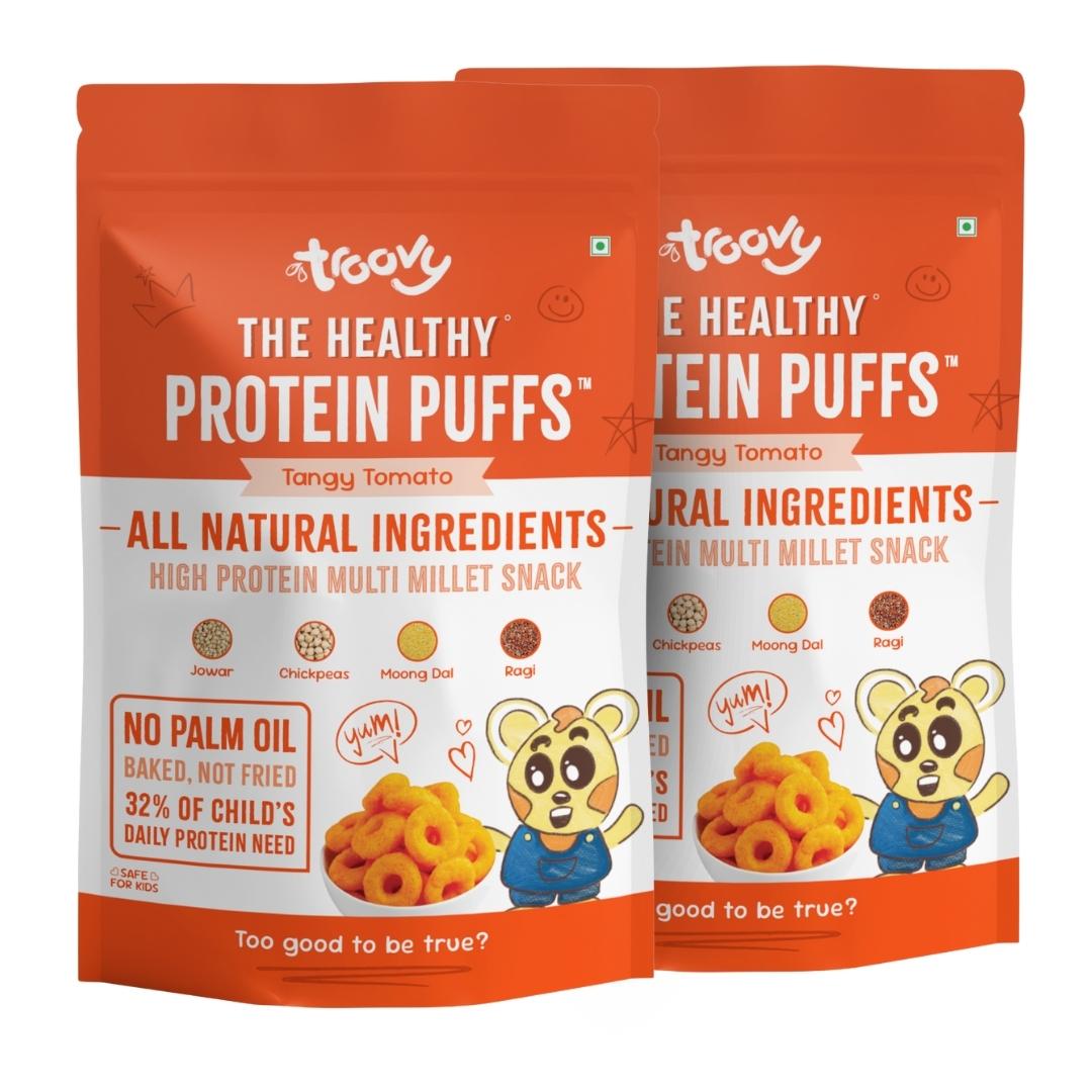 The Healthy High Protein Puffs- Tangy Tomato (40gm) - Pack of 2