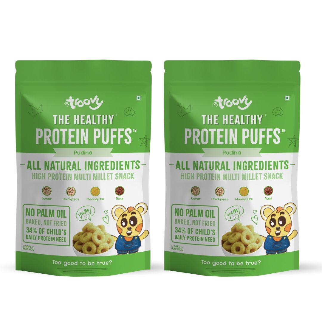 The Healthy High Protein Puffs- Pudina (80gm)