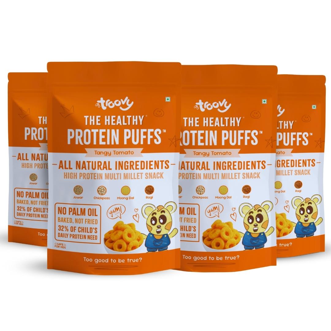 The Healthy High Protein Puffs- Tangy Tomato (40gm) - Pack of 2