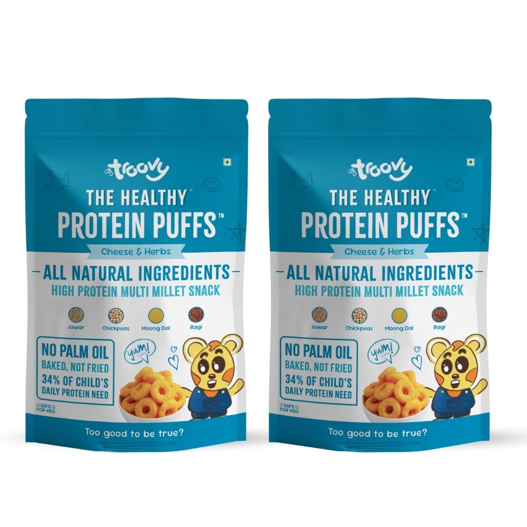 The Healthy High Protein Puffs- Cheese & Herbs (80gm)