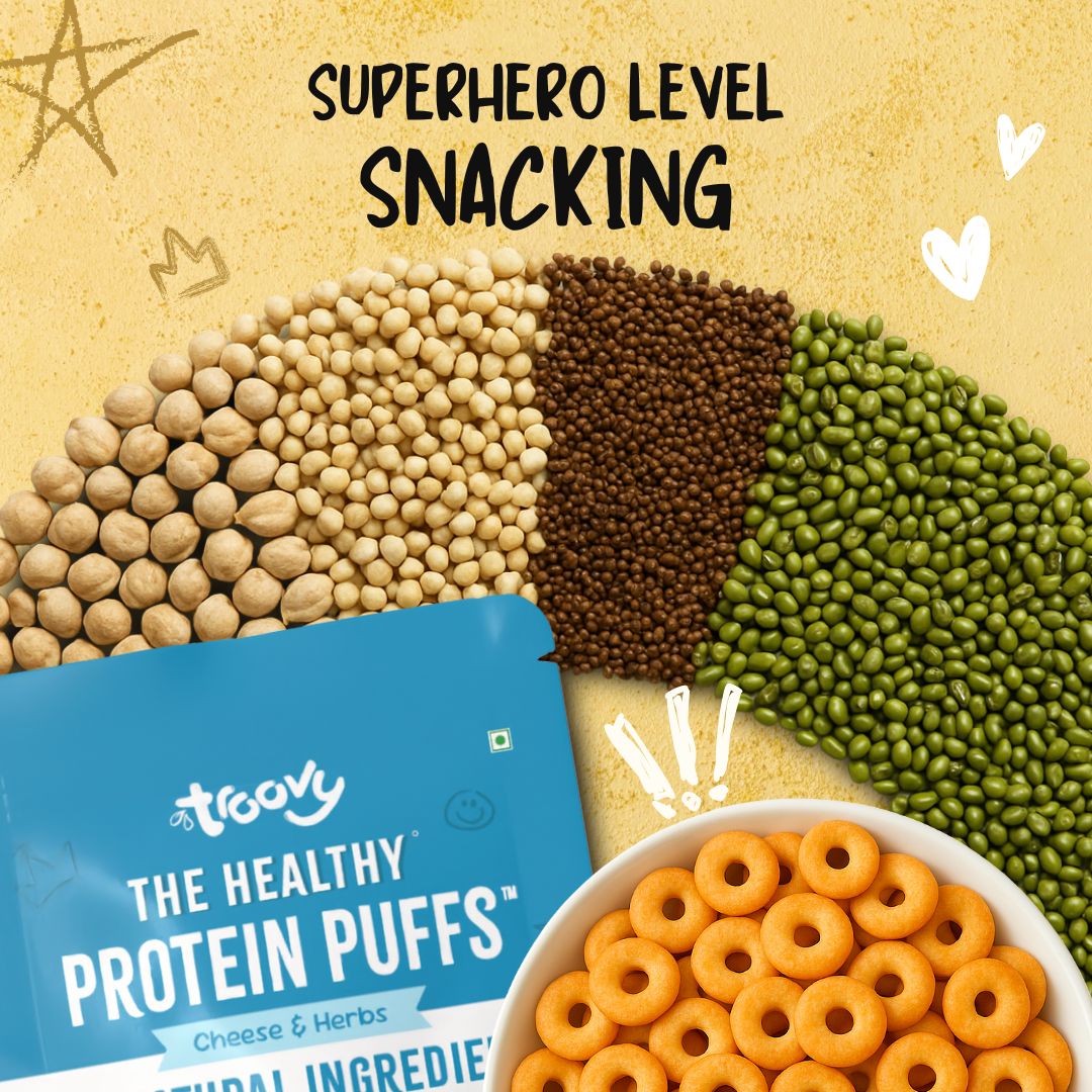 The Healthy High Protein Puffs- Cheese & Herbs (80gm)