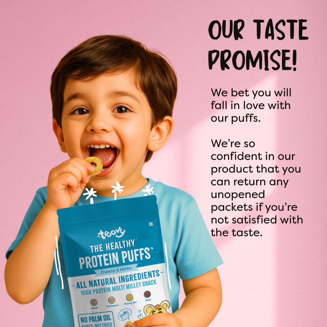 The Healthy High Protein Puffs- Cheese & Herbs (80gm)