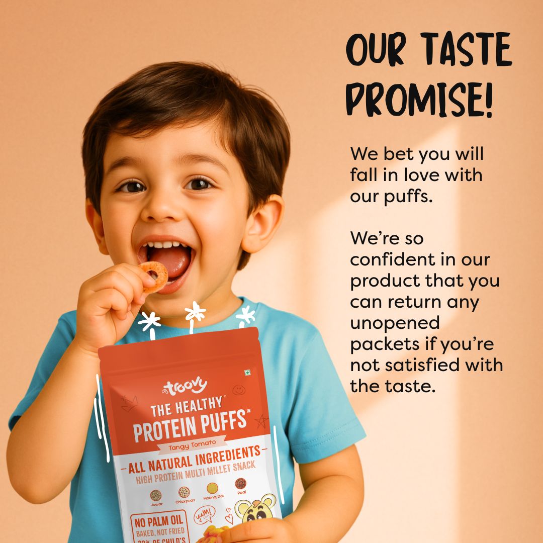The Healthy High Protein Puffs- Tangy Tomato (40gm) - Pack of 2