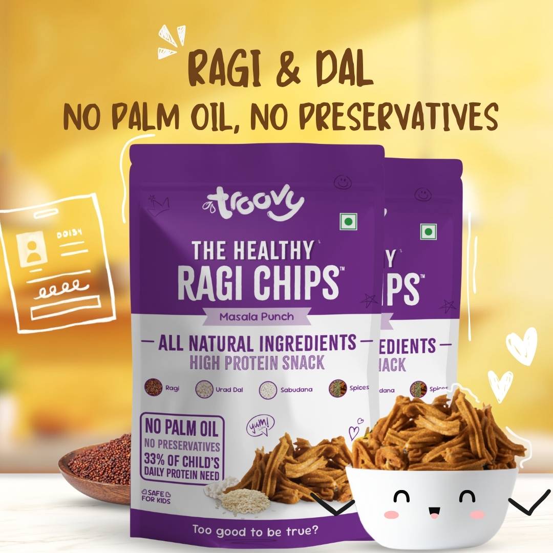 The Healthy High Protein Ragi Chips (70gm)