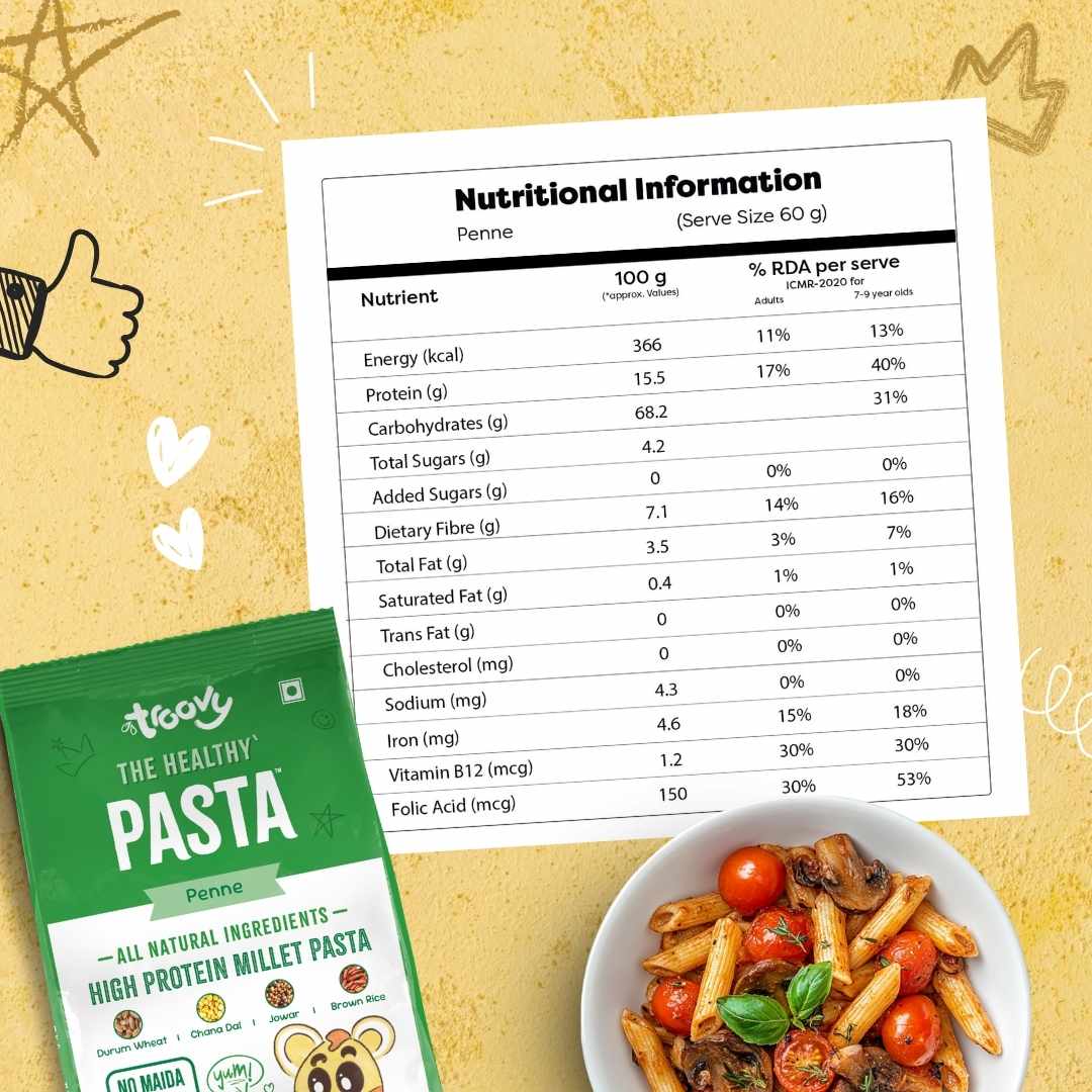 The Healthy Protein Millet Pasta - Penne (1 Pack)