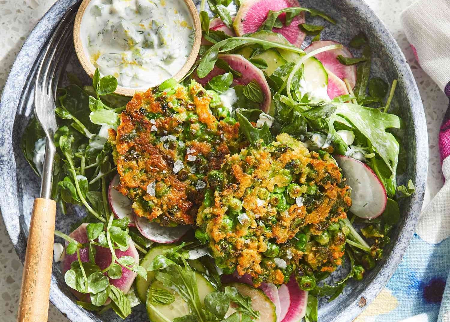 Crispy Fritter salad