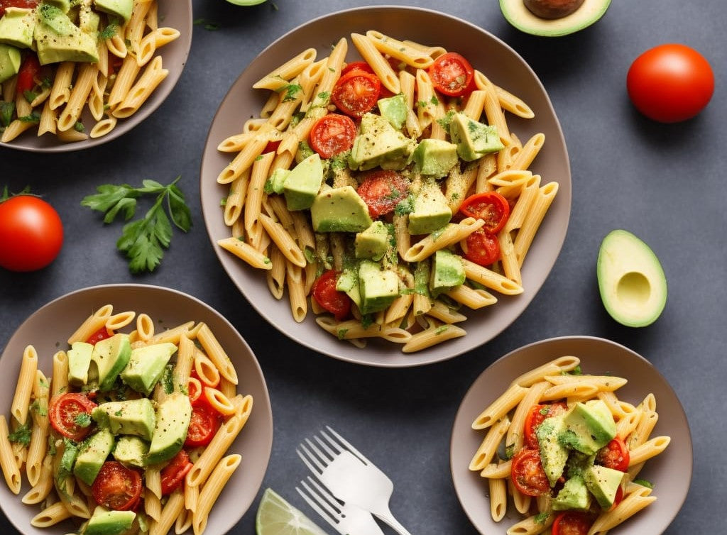 Tomato Penne Avocado Pasta