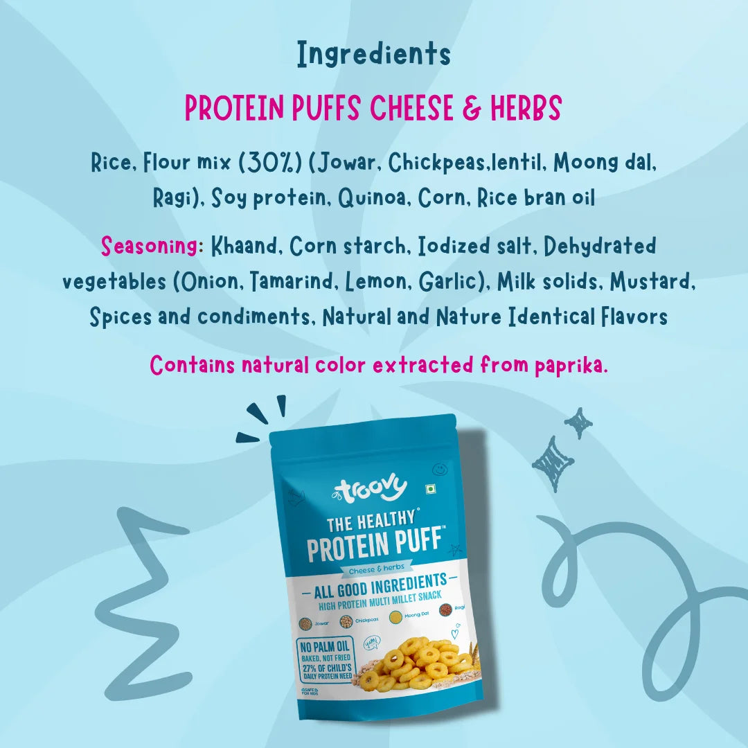 Troovy Protein Puffs- Cheese & Herbs