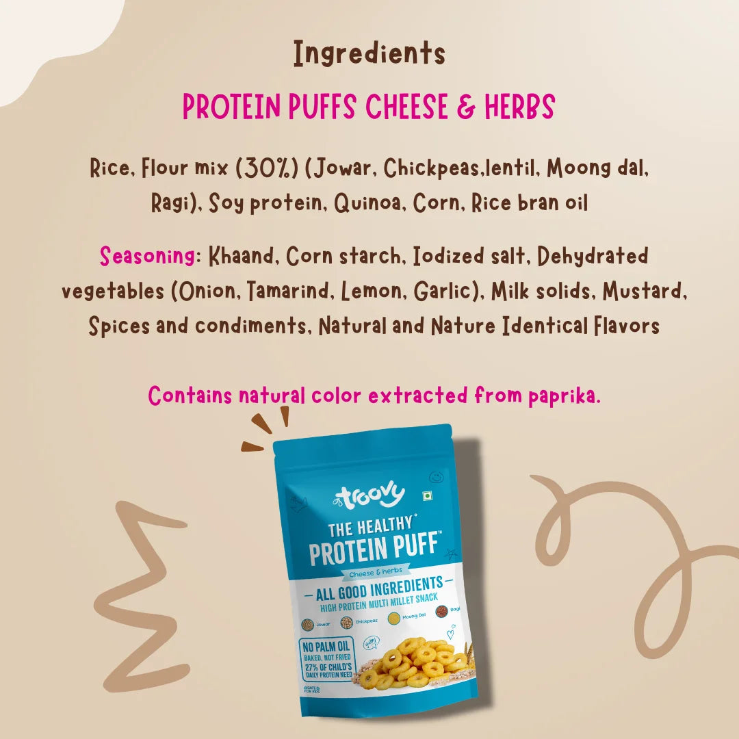 Troovy Protein Puffs- Mix Pack