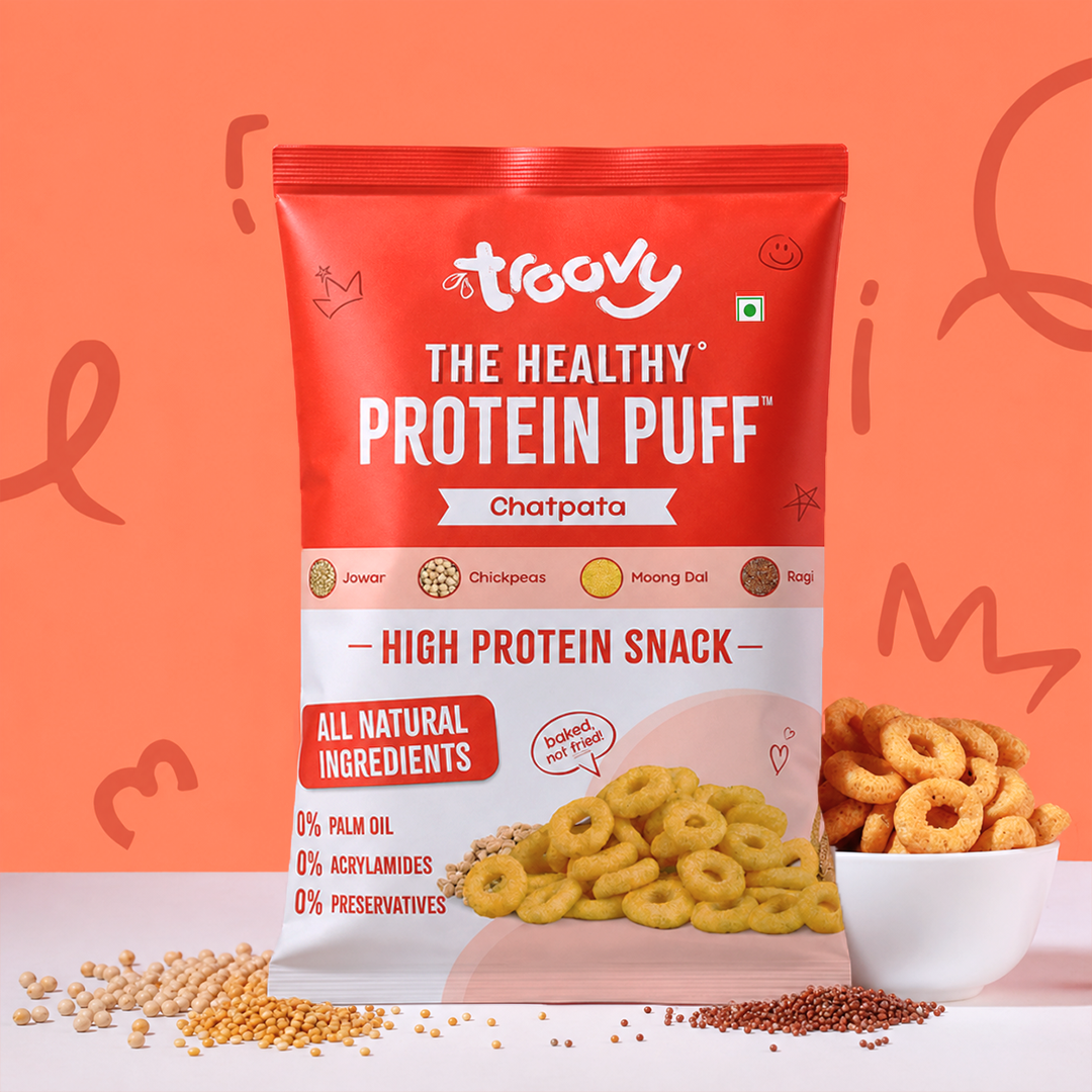 Healthy High Protein Puffs - Chatpata
