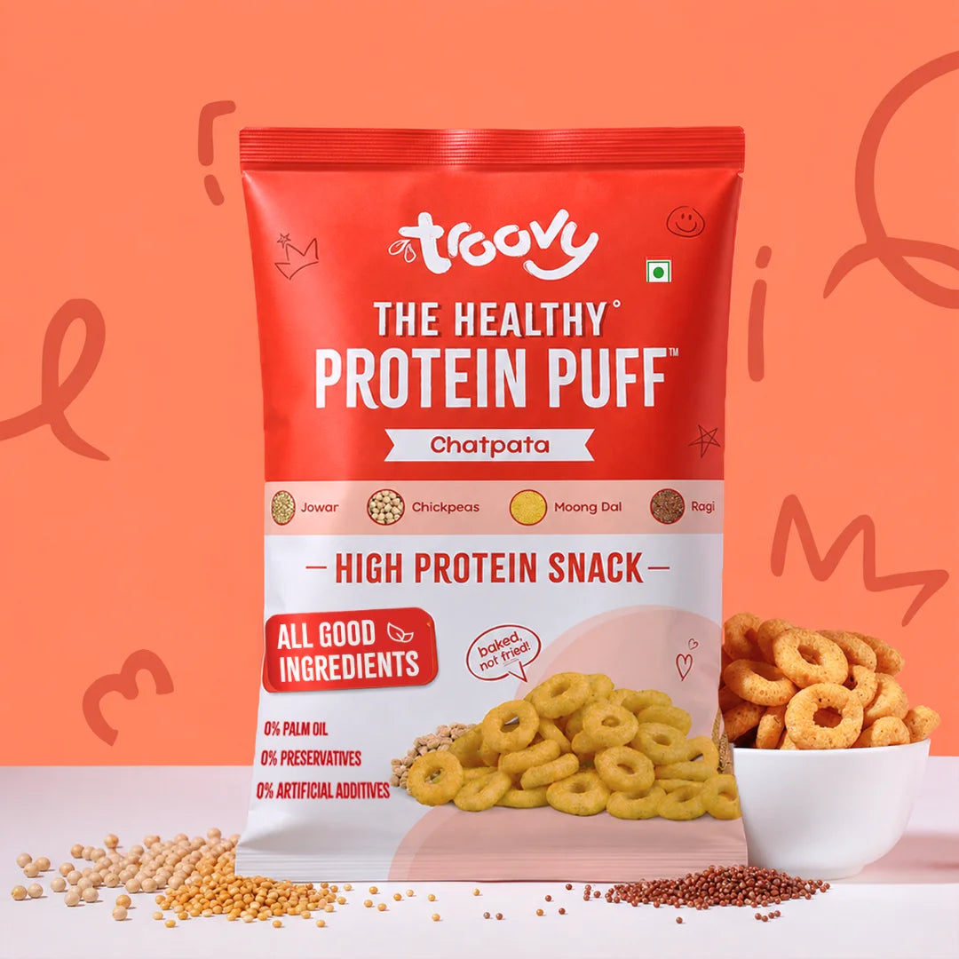 Healthy High Protein Puffs - Chatpata