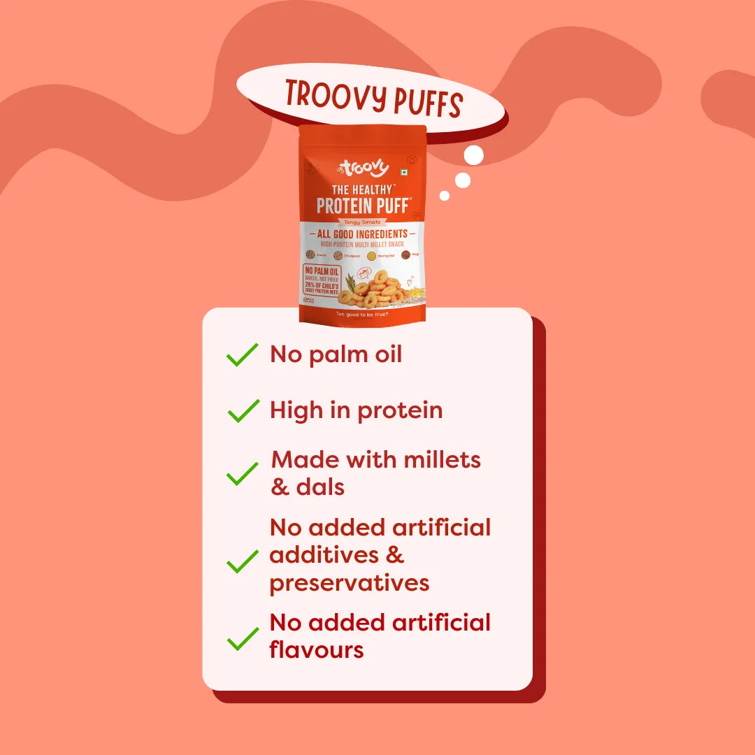 Troovy Protein Puffs - Tangy Tomato