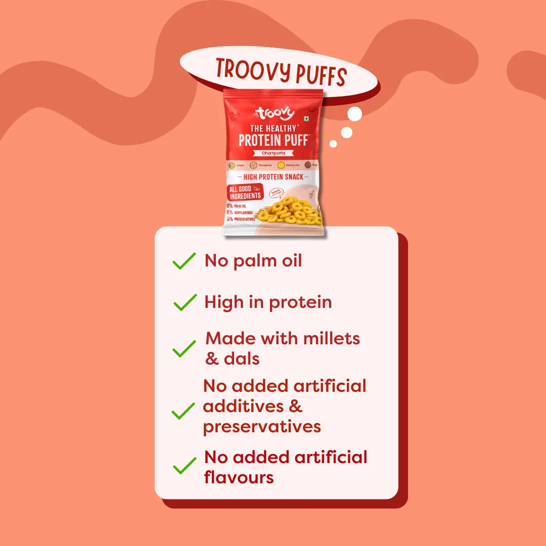 Troovy High Protein Puffs - Chatpata