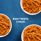 The Healthy High Protein Ragi Twists (Pack of 3 & 6; 70g per pack)