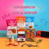 Troovy Rakhi Crunch Combo X Phool Bro Magnet Rakhi