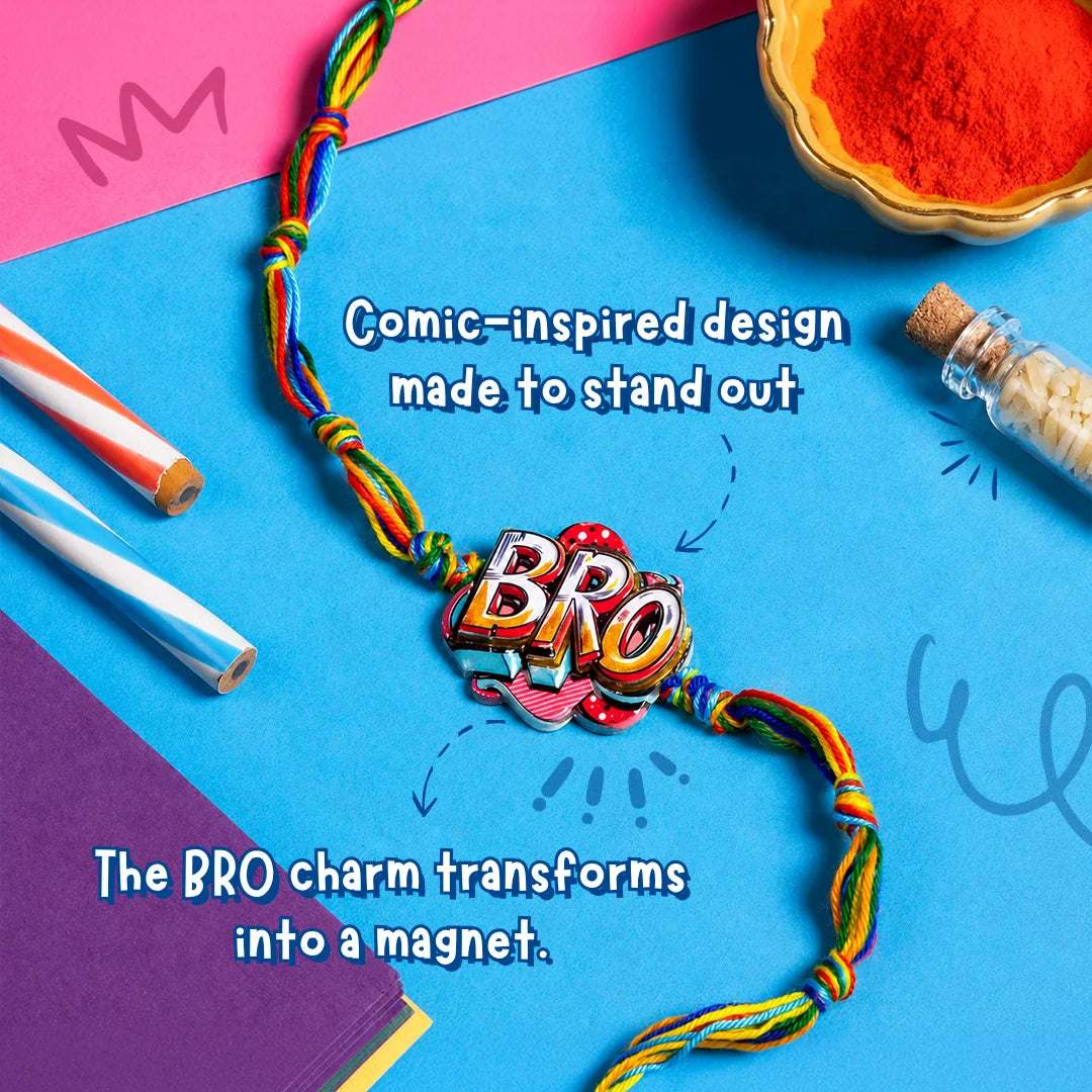 Troovy Rakhi Crunch Combo X Phool Bro Magnet Rakhi