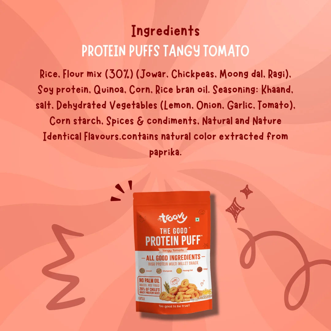 Troovy Protein Puffs - Tangy Tomato