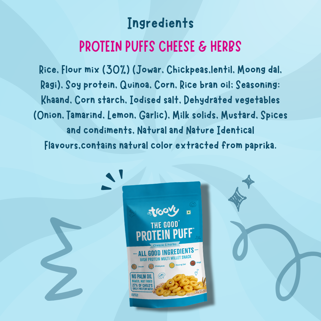 Troovy Protein Puffs- Cheese & Herbs