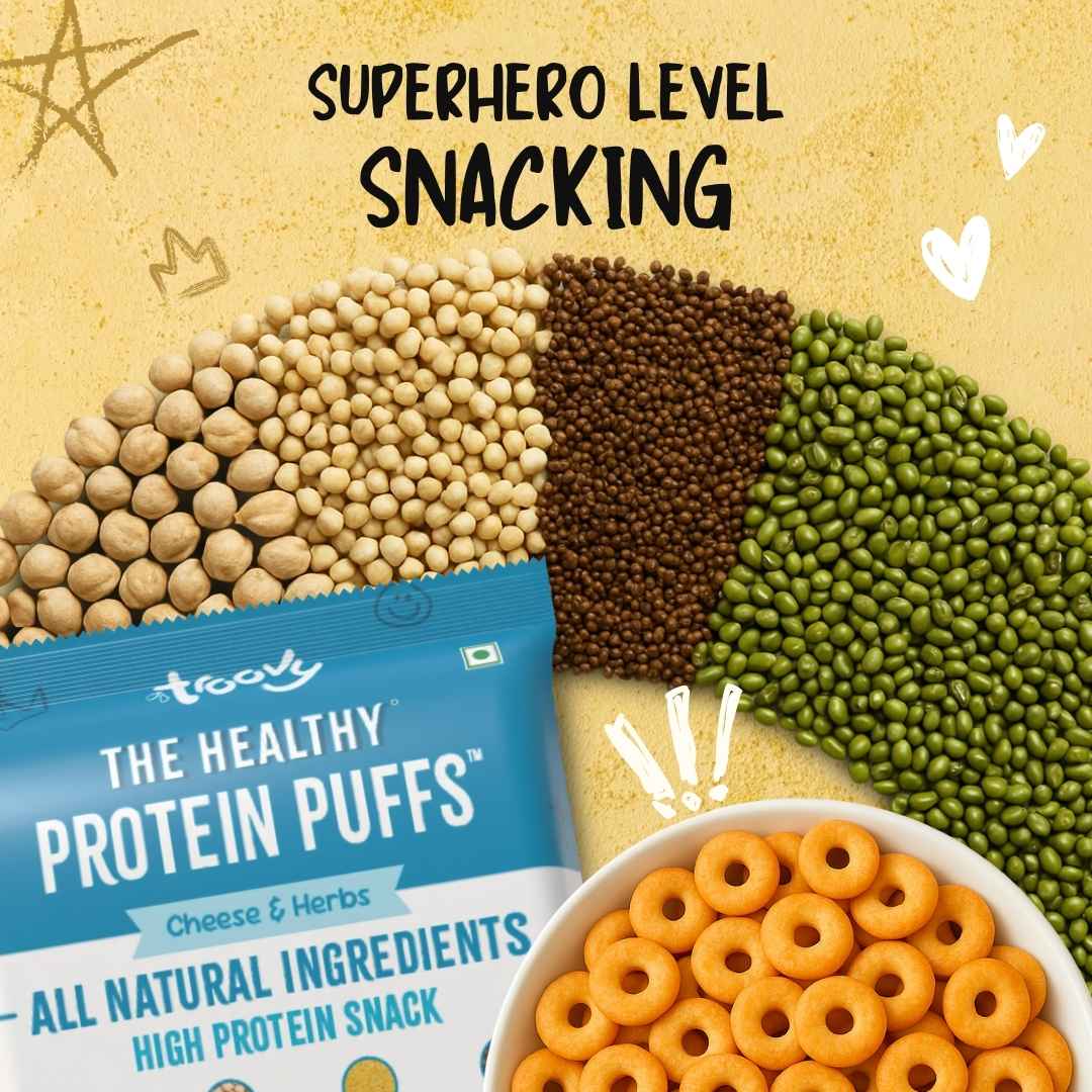 (Free Gift)- The Healthy High Protein Cheese & Herbs Puffs (25gm)