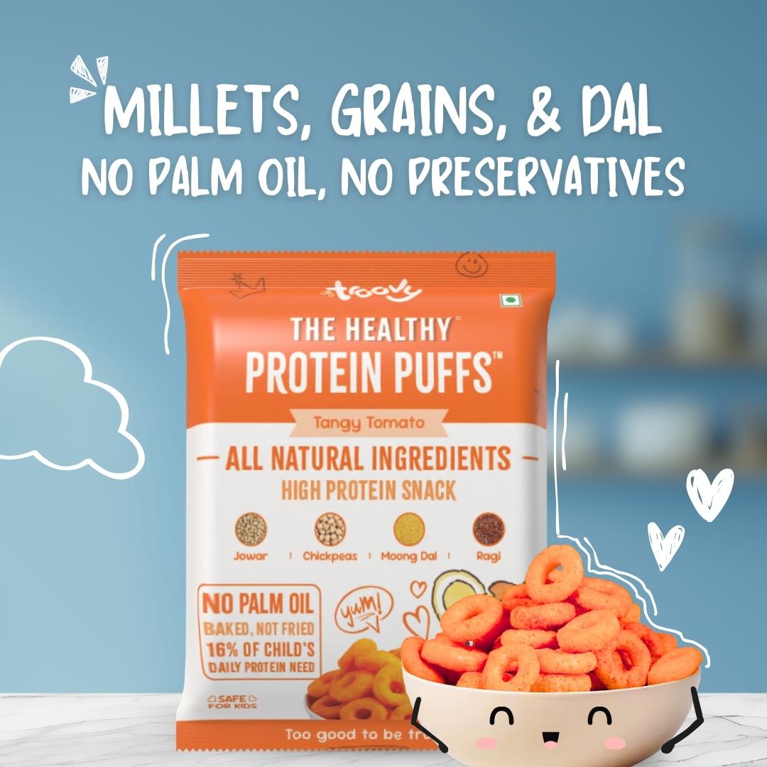 (Free Gift)- The Healthy High Protein Tangy Tomato Puffs (25gm)