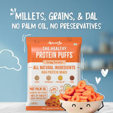 (Free Gift)- The Healthy High Protein Tangy Tomato Puffs (25gm)