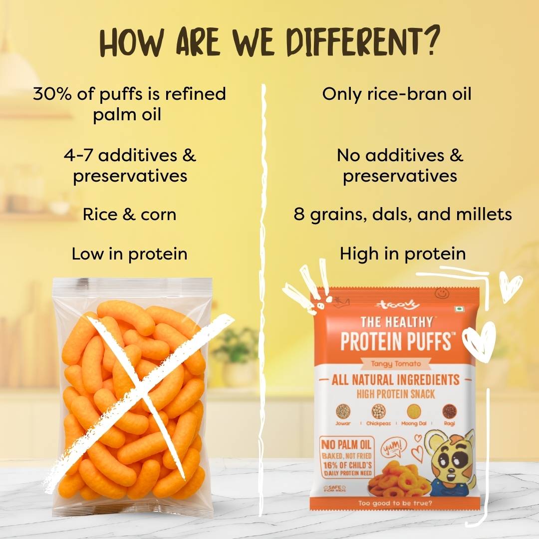 (Free Gift)- The Healthy High Protein Tangy Tomato Puffs (25gm)