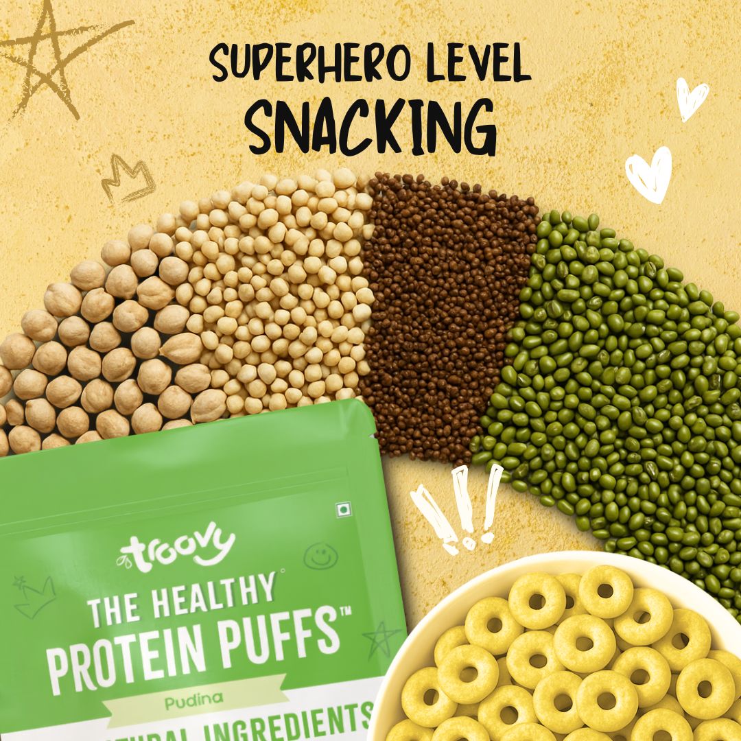 The Healthy High Protein Puffs- Pudina (80gm)