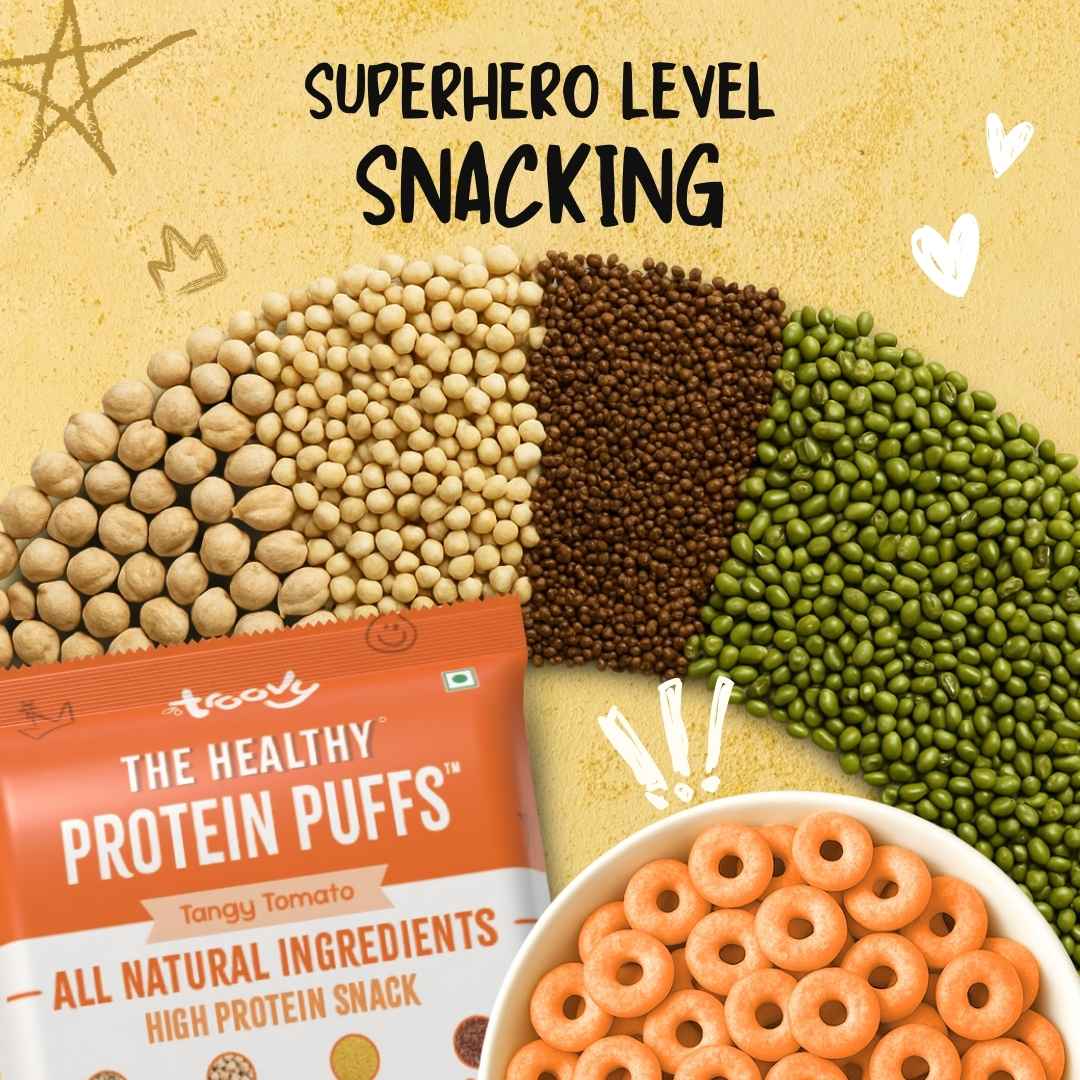 (Free Gift)- The Healthy High Protein Tangy Tomato Puffs (25gm)