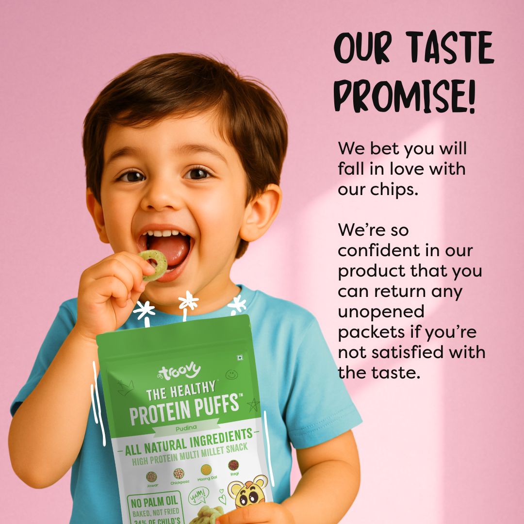 The Healthy High Protein Puffs- Pudina (80gm)