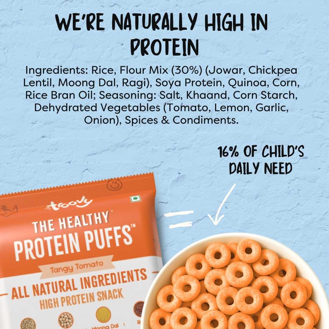 (Free Gift)- The Healthy High Protein Tangy Tomato Puffs (25gm)