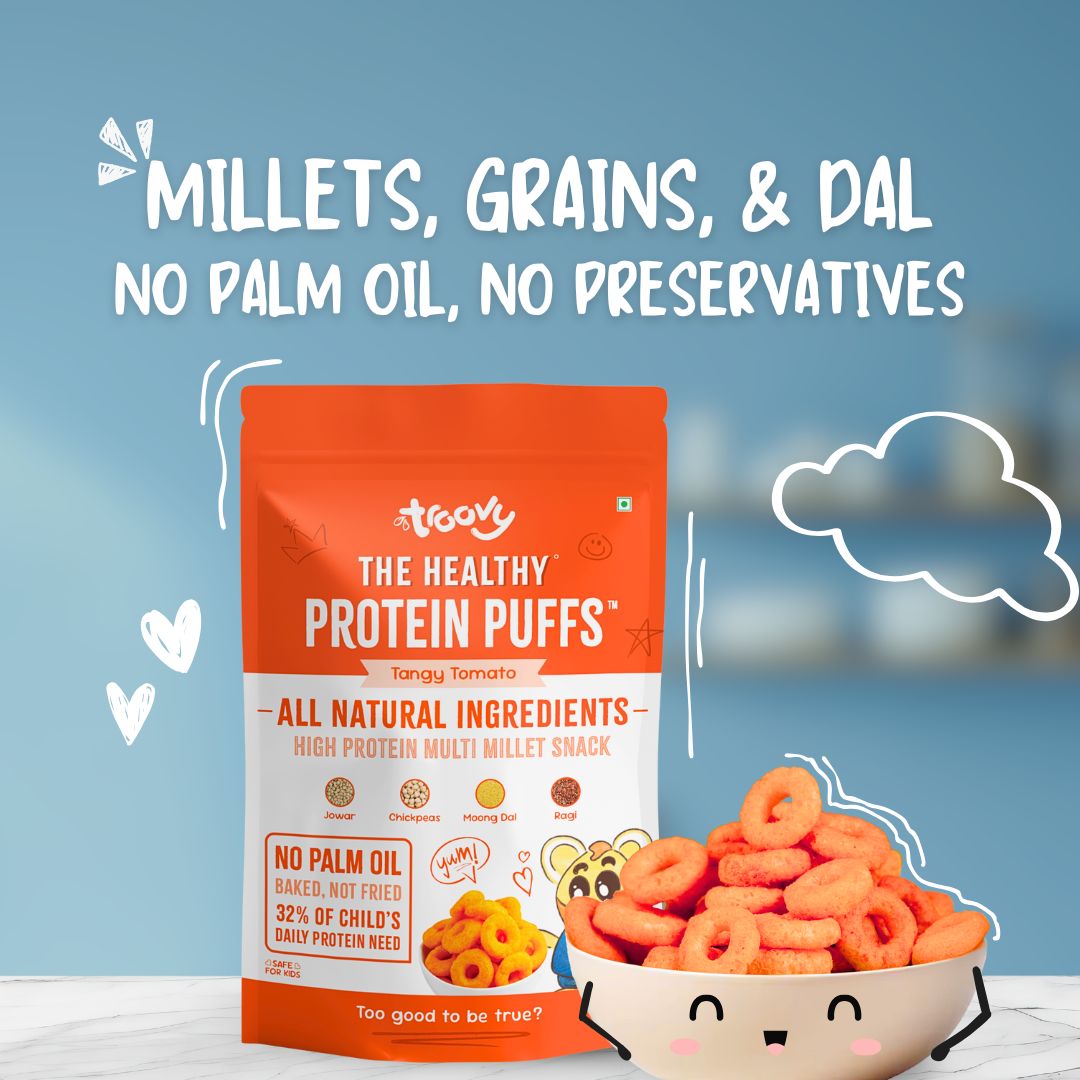 The Healthy High Protein Puffs- Tangy Tomato (80gm)