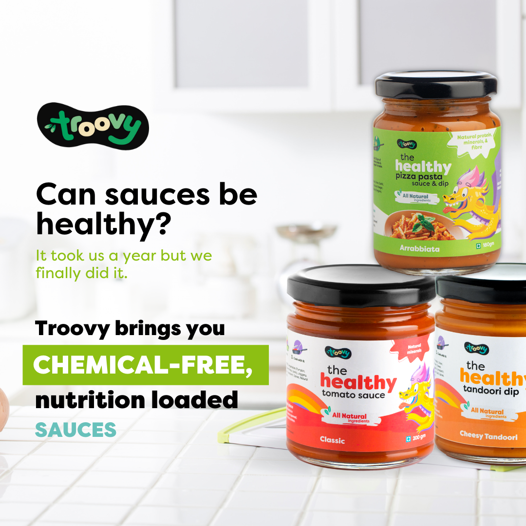 The Healthy Sauces Mix Pack of 3 (with Chef Hat & Apron) - Tomato, Tandoori, Pizza Pasta